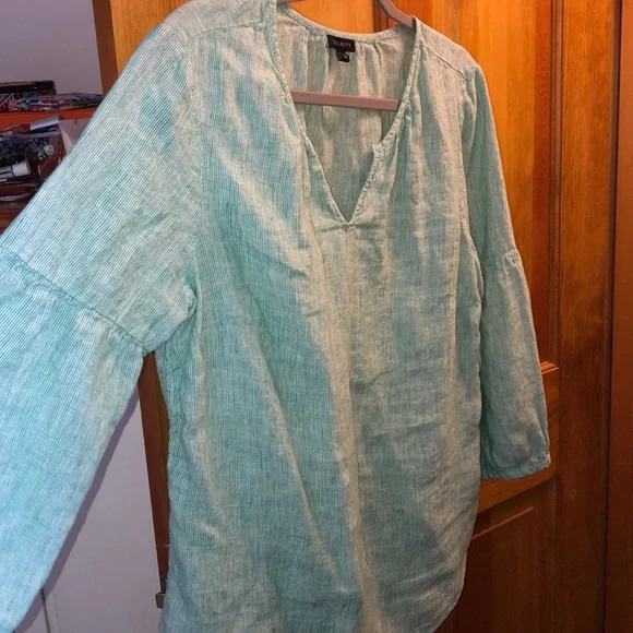 Talbots Linen Top Sz Large - Picture 3 of 6